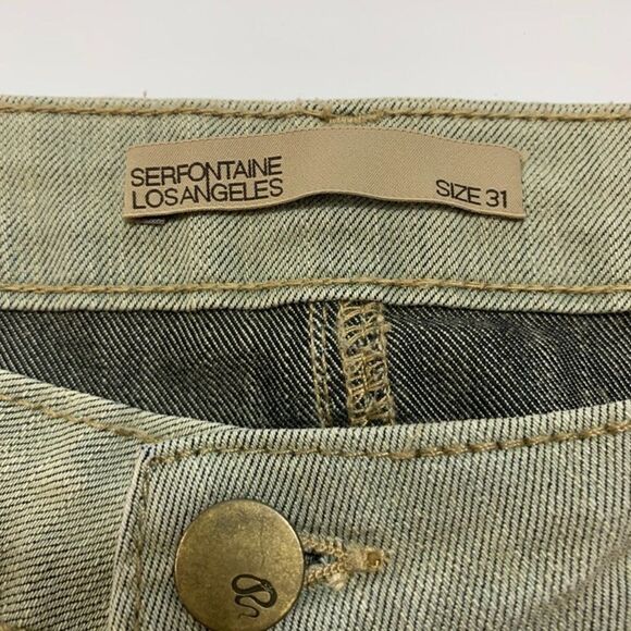 Serfontaine Los Angeles The Enigma Peg Leg Light Wash Jean - Picture 3 of 6